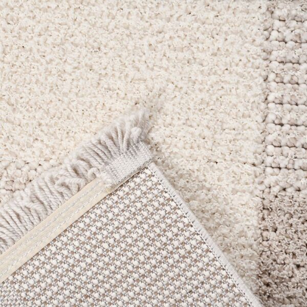 Crea Halı Marjin MJ03K Krem Bej Yumuşak Dokulu Silinebilir ve Hav Yapmayan Modern Salon Yatak Odası Koridor Halısı Yolluk My Crea Home