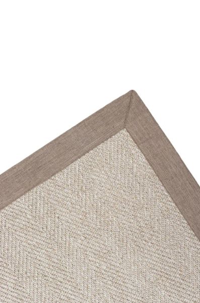 Mocha M203 Hasır Dokulu İthal Sisal Halı Dikdörtgen Bordürlü Bej Sisal Mutfak Koridor Halısı