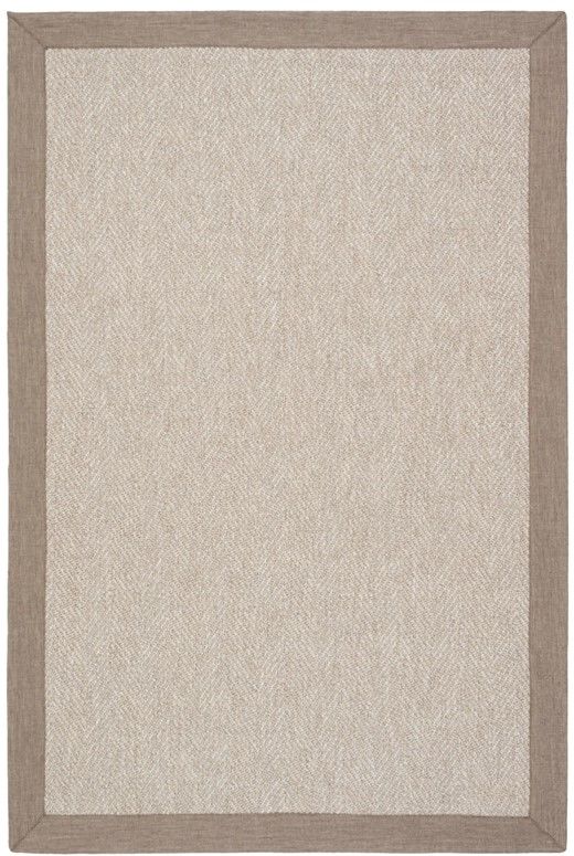 Mocha M203 Hasır Dokulu İthal Sisal Halı Dikdörtgen Bordürlü Bej Sisal Mutfak Koridor Halısı