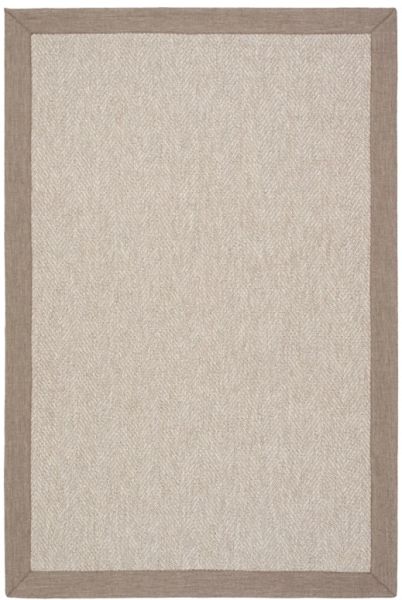 Mocha M203 Hasır Dokulu İthal Sisal Halı Dikdörtgen Bordürlü Bej Sisal Mutfak Koridor Halısı