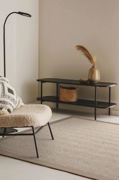 Mocha M203 Hasır Dokulu İthal Sisal Halı Dikdörtgen Bordürlü Bej Sisal Mutfak Koridor Halısı