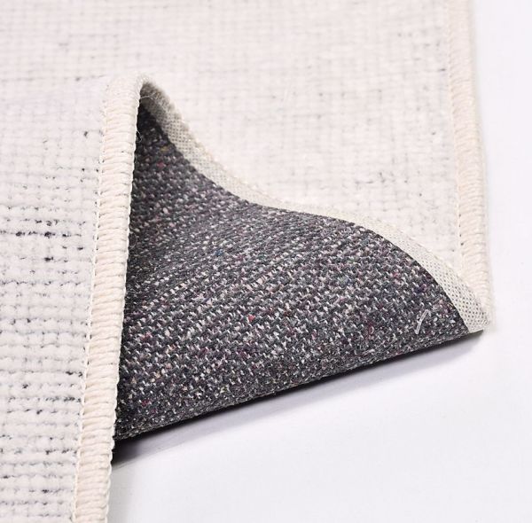 Crea Halı Azade 8208S Beyaz Şönil Halı Dokuma Taban Modern Kilim My Crea Home