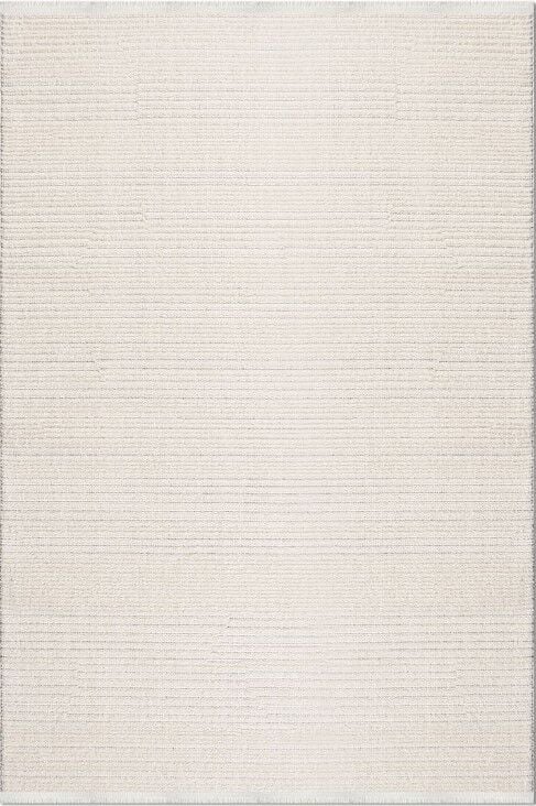 Crea Halı Marjin MJ04K Krem Yumuşak Dokulu Silinebilir ve Hav Yapmayan Modern Salon Yatak Odası Koridor Halısı Yolluk My Crea Home