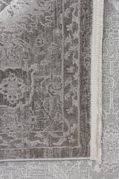 Eko Halı Leona LNA 07 Grey Vintage Etnik Desen Yumuşak Tuşeli Hav Toz Vermez Modern Salon Halısı Özel Ölçü Koridor Mutfak Oturma Odası Halısı Yolluk
