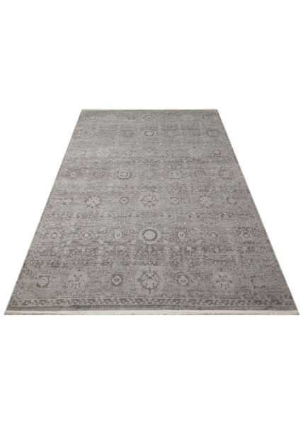 Eko Halı Leona LNA 07 Grey Vintage Etnik Desen Yumuşak Tuşeli Hav Toz Vermez Modern Salon Halısı Özel Ölçü Koridor Mutfak Oturma Odası Halısı Yolluk