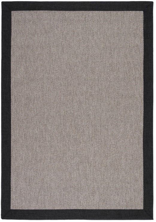 Mocha M204 Hasır Dokulu İthal Sisal Halı Dikdörtgen Bordürlü Gri Sisal Mutfak Koridor Halısı