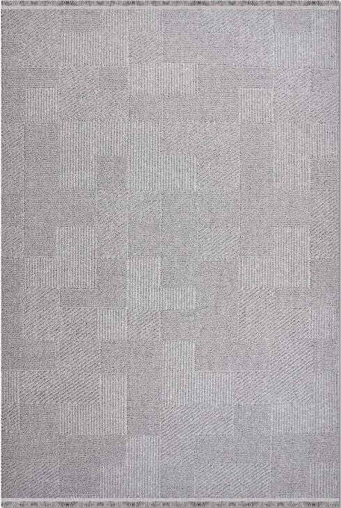 Crea Halı Marjin MJ05K Gri Yumuşak Dokulu Silinebilir ve Hav Yapmayan Modern Salon Yatak Odası Koridor Halısı Yolluk My Crea Home