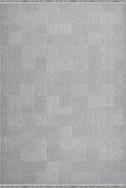 Crea Halı Marjin MJ05K Gri Yumuşak Dokulu Silinebilir ve Hav Yapmayan Modern Salon Yatak Odası Koridor Halısı Yolluk My Crea Home