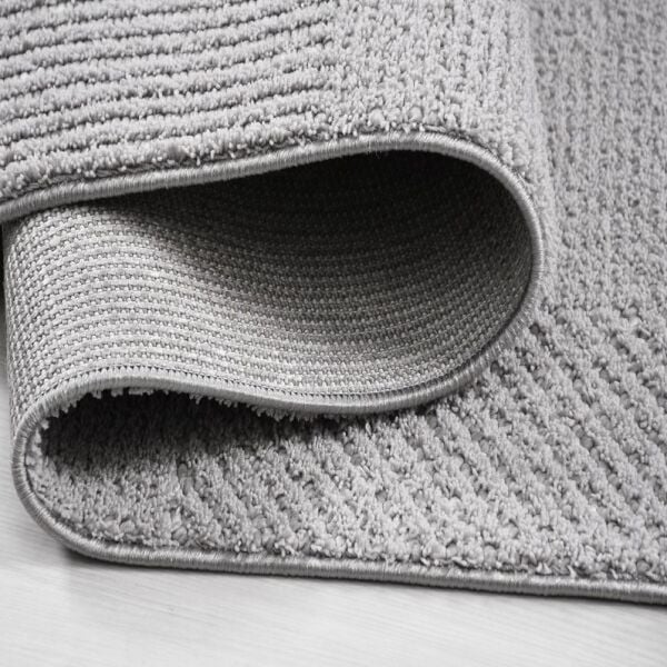 Crea Halı Marjin MJ05K Gri Yumuşak Dokulu Silinebilir ve Hav Yapmayan Modern Salon Yatak Odası Koridor Halısı Yolluk My Crea Home