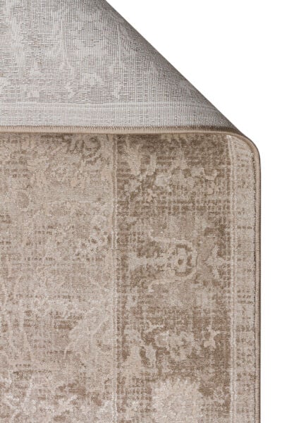 Eko Halı Leona LNA 06 Vizon Vintage Etnik Desen Yumuşak Tuşeli Hav Toz Vermez Modern Salon Halısı Özel Ölçü Koridor Mutfak Oturma Odası Halısı Yolluk