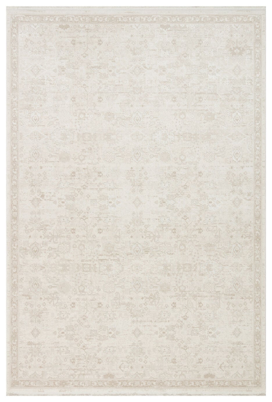 Eko Halı Leona LNA 05 Cream Vintage Etnik Desen Yumuşak Tuşeli Hav Toz Vermez Modern Salon Halısı Özel Ölçü Koridor Mutfak Oturma Odası Halısı Yolluk