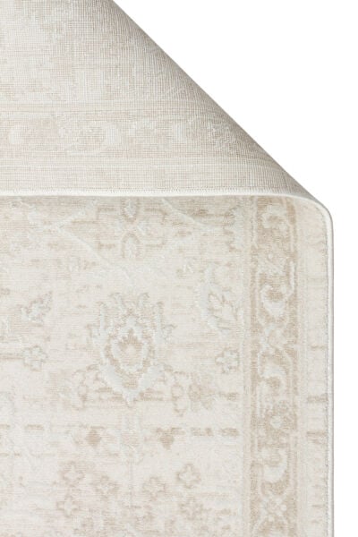 Eko Halı Leona LNA 05 Cream Vintage Etnik Desen Yumuşak Tuşeli Hav Toz Vermez Modern Salon Halısı Özel Ölçü Koridor Mutfak Oturma Odası Halısı Yolluk