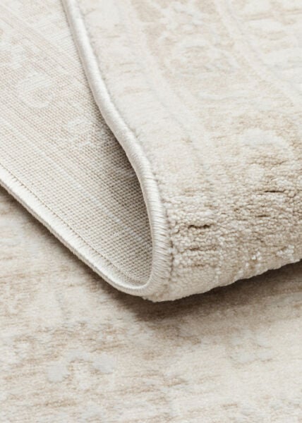 Eko Halı Leona LNA 05 Cream Vintage Etnik Desen Yumuşak Tuşeli Hav Toz Vermez Modern Salon Halısı Özel Ölçü Koridor Mutfak Oturma Odası Halısı Yolluk