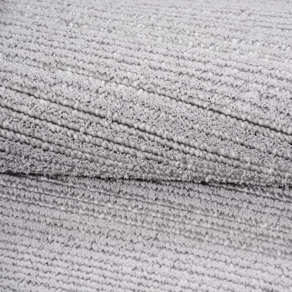 Crea Halı Marjin MJ06K Gri Yumuşak Dokulu Silinebilir ve Hav Yapmayan Modern Salon Yatak Odası Koridor Halısı Yolluk My Crea Home