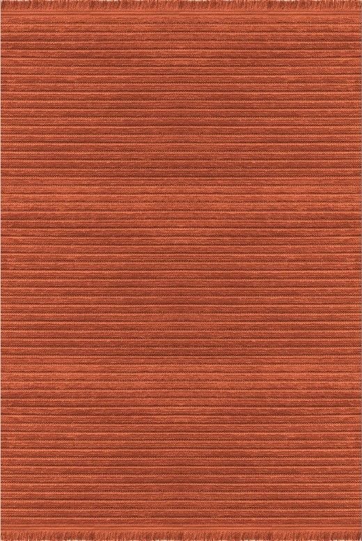 Crea Liya 8250S Turuncu Yumuşak Tuşeli Modern Yolluk Koridor Mutfak Salon Halısı My Crea Home