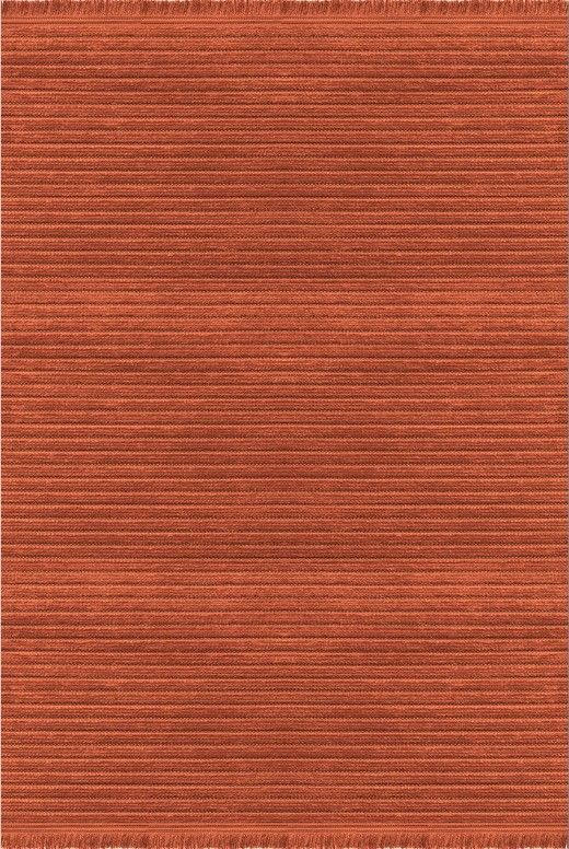 Crea Liya 8250S Turuncu Yumuşak Tuşeli Modern Yolluk Koridor Mutfak Salon Halısı My Crea Home