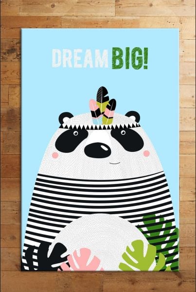Cino 74 Sevimli Panda Çocuk Odası Halı Bebek Oyun Halısı