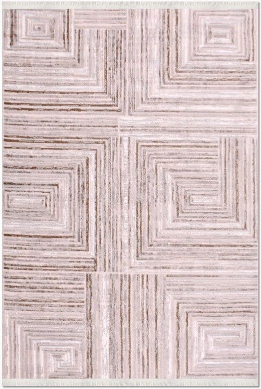 Crea Halı Moda 1550AK Bej Multi Modern Yumuşak Dokulu Halı My Crea Home