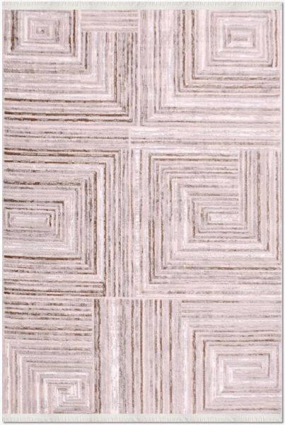 Crea Halı Moda 1550AK Bej Multi Modern Yumuşak Dokulu Halı My Crea Home