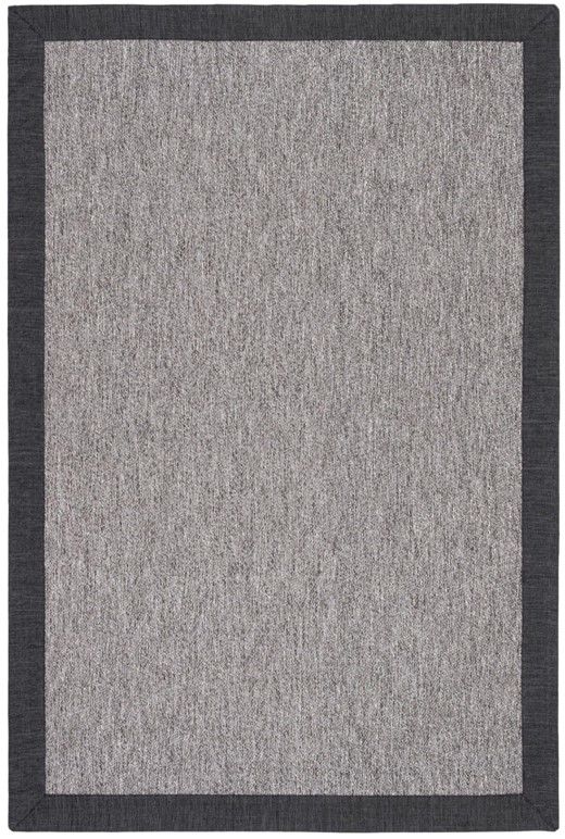 Mocha M206 Hasır Dokulu İthal Sisal Halı Dikdörtgen Bordürlü Gri Sisal Mutfak Koridor Halısı