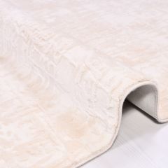 Crea Halı Royal Koleksiyonu 14508K Bambu Viskon Dokuma Modern Makine Halısı Krem My Crea Home 80x150