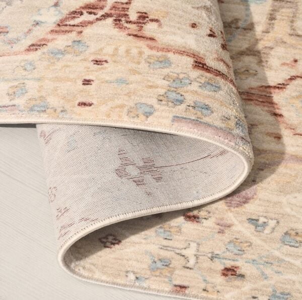 Crea Halı Panama PN02K Anadolu Motifli Krem Vintage Salon Oturma Odası Mutfak Koridor Etnik Desenli Halı Hav Toz Vermez Yolluk
