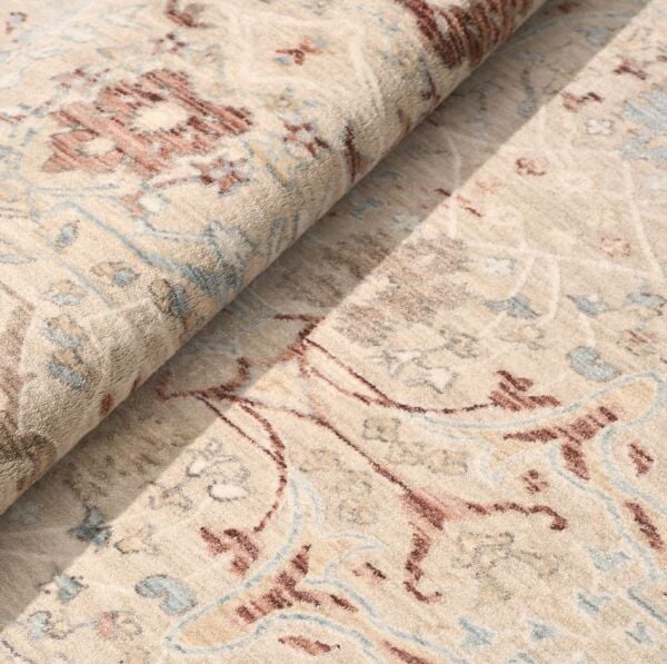 Crea Halı Panama PN02K Anadolu Motifli Krem Vintage Salon Oturma Odası Mutfak Koridor Etnik Desenli Halı Hav Toz Vermez Yolluk
