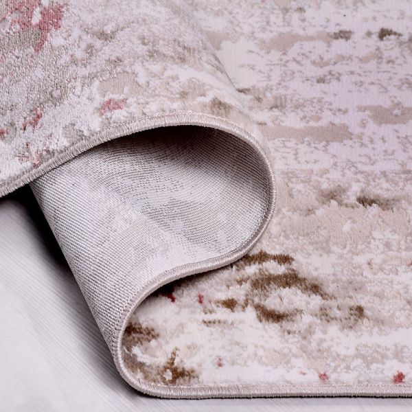 Crea Halı Moda 1553AK Bej Multi Modern Yumuşak Dokulu Halı My Crea Home