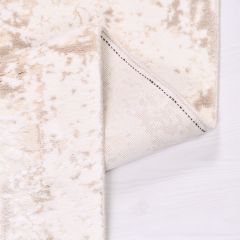 Crea Halı Royal Koleksiyonu 14557K Bambu Viskon Dokuma Modern Makine Halısı Krem My Crea Home 80x300