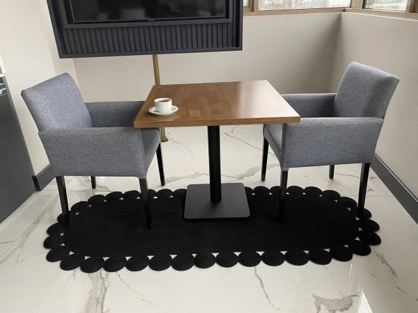 Milda 76 Jüt Hasırlı El Örgüsü Kilim Siyah Çift Taraflı Jüt Halı Koridor Mutfak Banyo Halısı Jüt Yolluk