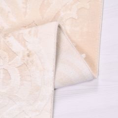 Crea Halı Royal Koleksiyonu 14559K Bambu Viskon Dokuma Modern Makine Halısı Krem My Crea Home 80x150