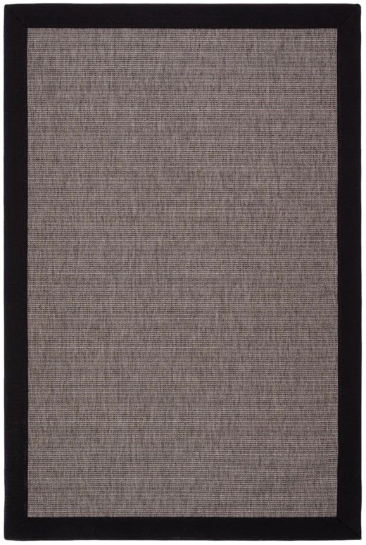 Mocha M209 Hasır Dokulu İthal Sisal Halı Dikdörtgen Bordürlü Gri Sisal Mutfak Koridor Halısı