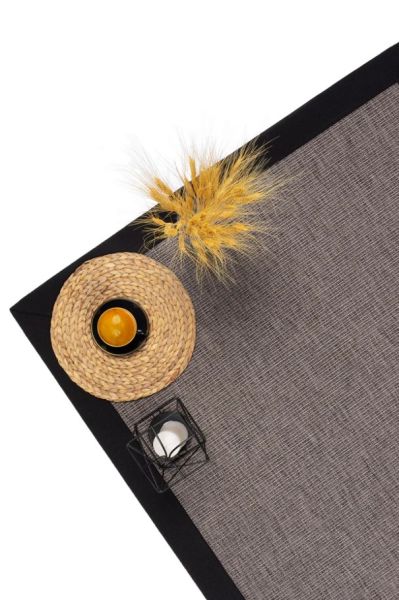 Mocha M209 Hasır Dokulu İthal Sisal Halı Dikdörtgen Bordürlü Gri Sisal Mutfak Koridor Halısı