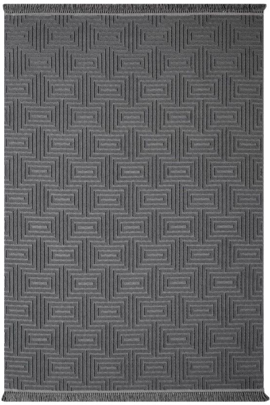 Seyran Halı Ruby 1150 Antrasit Hav Toz Vermez Modern Yumuşak Tuşeli Salon Halısı