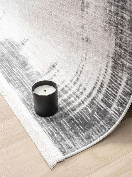 Seyran Vista 5120 Gri Salon Halısı Yolluk Yumuşak Tuşeli Modern Dokuma Makine Halısı