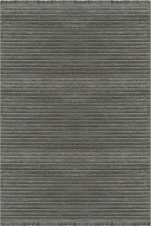 Crea Liya 8256S Antrasit Yumuşak Tuşeli Modern Yolluk Koridor Mutfak Salon Halısı My Crea Home