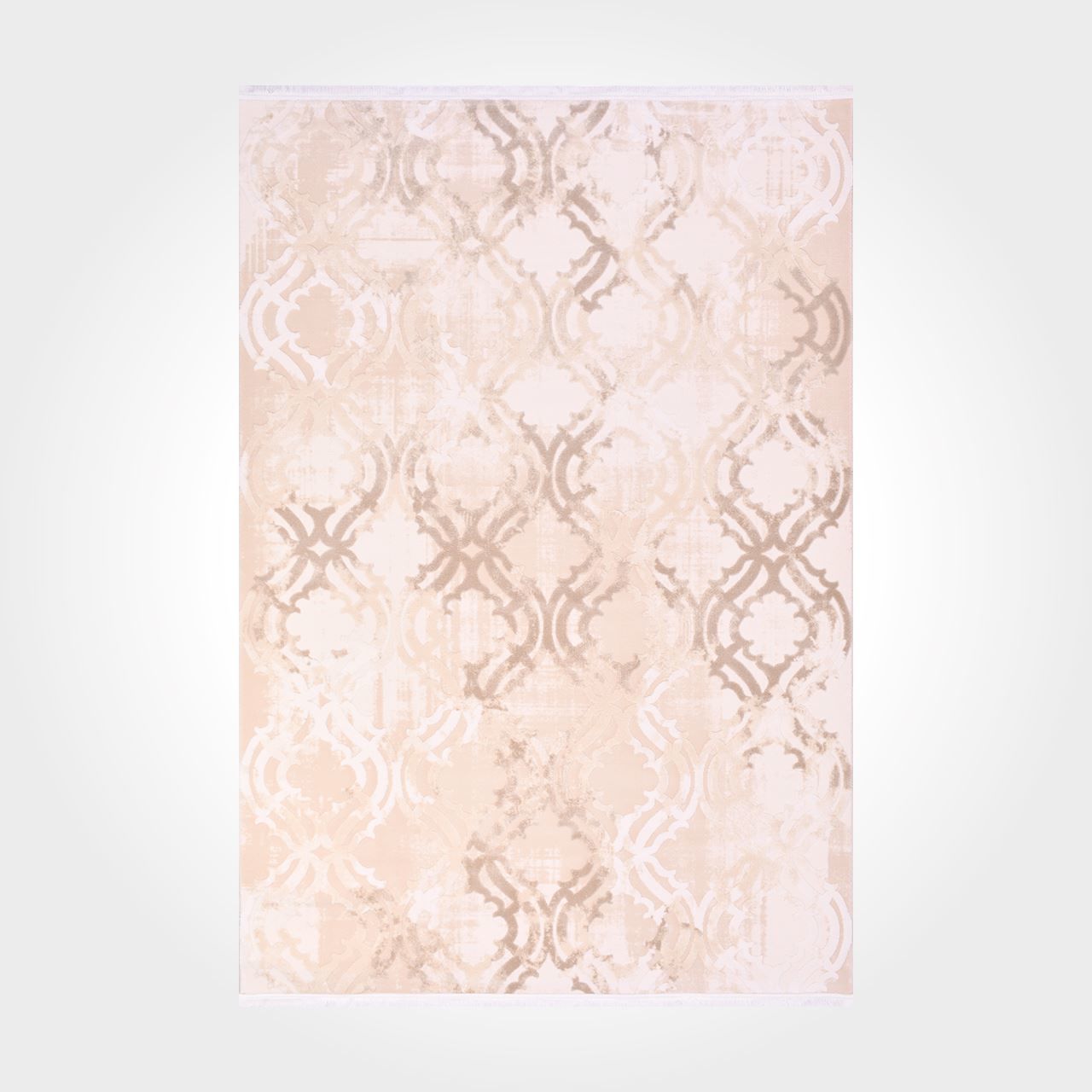 Crea Halı Royal Koleksiyonu 14559K Bambu Viskon Dokuma Modern Makine Halısı Krem My Crea Home 160x230