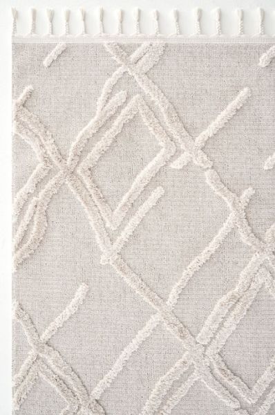 Eko Halı Terazzo TRZ 03 White Kabartmalı Hav Toz Vermez Multi Yumuşak ve Parlak Tuşeli İskandinav Halı