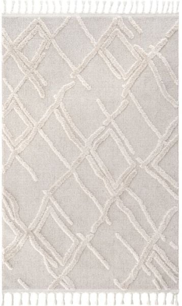 Eko Halı Terazzo TRZ 03 White Kabartmalı Hav Toz Vermez Multi Yumuşak ve Parlak Tuşeli İskandinav Halı