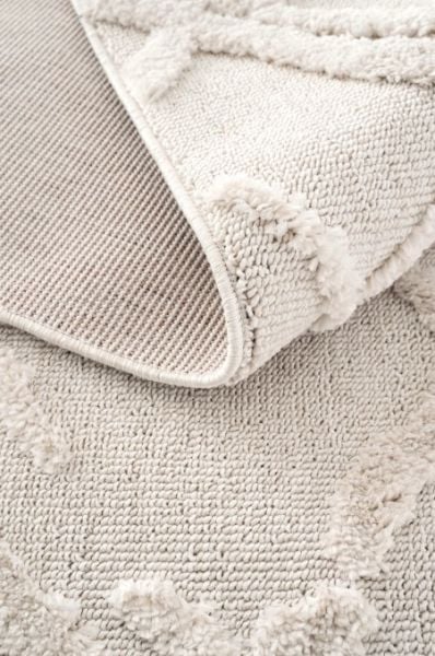 Eko Halı Terazzo TRZ 03 White Kabartmalı Hav Toz Vermez Multi Yumuşak ve Parlak Tuşeli İskandinav Halı