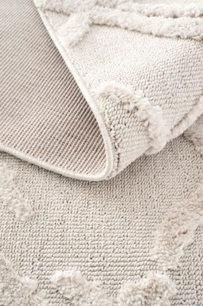 Eko Halı Terazzo TRZ 03 White Kabartmalı Hav Toz Vermez Multi Yumuşak ve Parlak Tuşeli İskandinav Halı