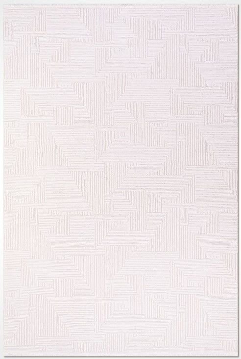 Crea Halı Avangart 404B Modern Dokuma Beyaz Salon Halısı My Crea Home