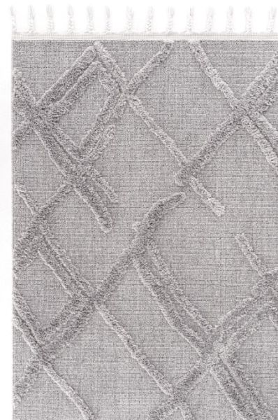 Eko Halı Terazzo TRZ 03 Grey Kabartmalı Hav Toz Vermez Multi Yumuşak ve Parlak Tuşeli İskandinav Halı