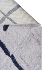 Eko Halı Terazzo TRZ 03 Grey Navy Kabartmalı Hav Toz Vermez Multi Yumuşak ve Parlak Tuşeli İskandinav Halı