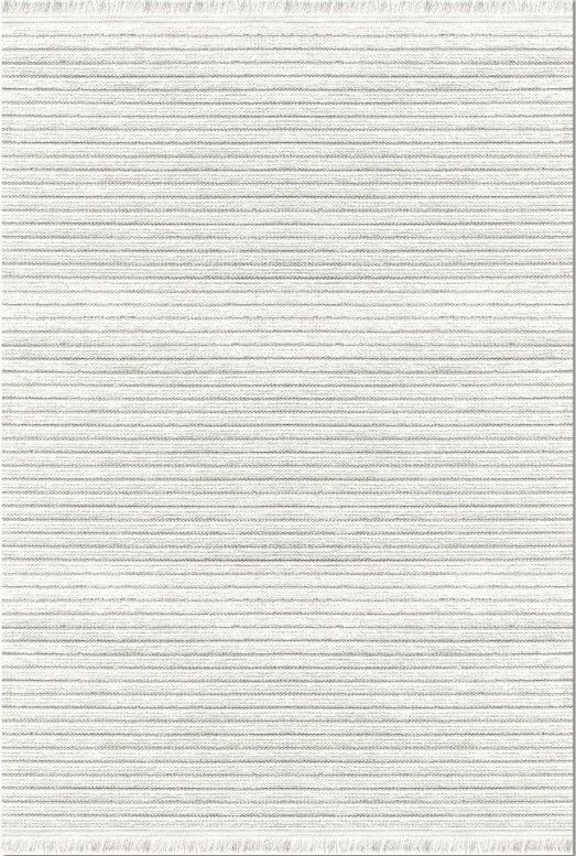 Crea Liya  8258S Beyaz Yumuşak Tuşeli Modern Yolluk Koridor Mutfak Salon Halısı My Crea Home