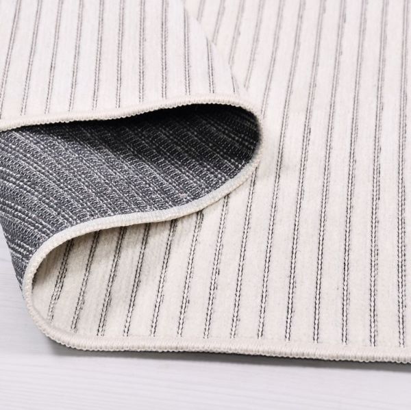 Crea Liya  8258S Beyaz Yumuşak Tuşeli Modern Yolluk Koridor Mutfak Salon Halısı My Crea Home