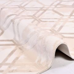Crea Halı Royal Koleksiyonu 14568K Bambu Viskon Dokuma Modern Makine Halısı Krem My Crea Home 120x180