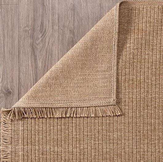 Crea Halı Belen BR001 Kahverengi Hasır Dokuma Hav Toz Vermez Modern Halı Hasır Yolluk My Crea Home