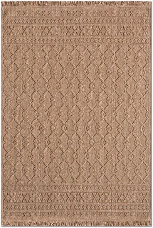 Crea Halı Belen BR003 Kahverengi Hasır Dokuma Hav Toz Vermez Modern Halı Hasır Yolluk My Crea Home