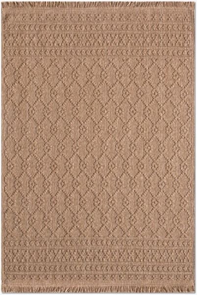 Crea Halı Belen BR003 Kahverengi Hasır Dokuma Hav Toz Vermez Modern Halı Hasır Yolluk My Crea Home